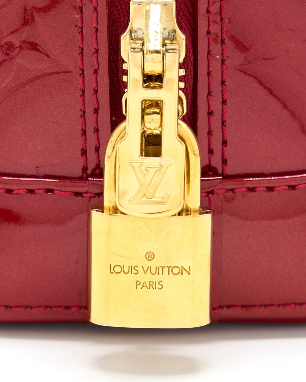 AAA Replica Louis Vuitton LV ALMA BB PATENT RED GHW