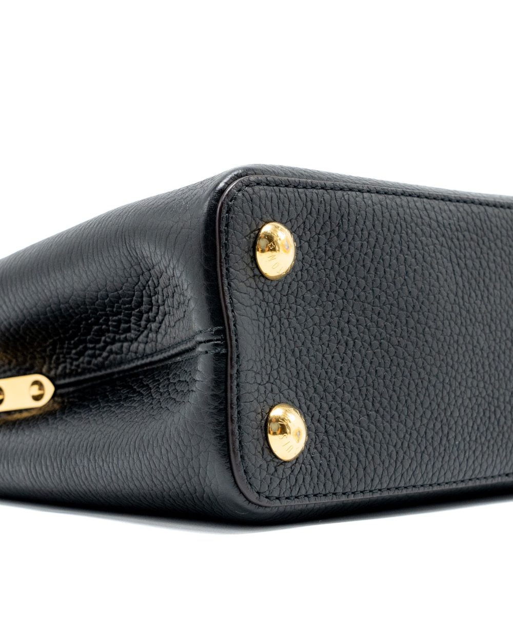 AAA Replica Louis Vuitton LV CAPUCINES BB TAURILLON CALFSKIN BLACK GHW