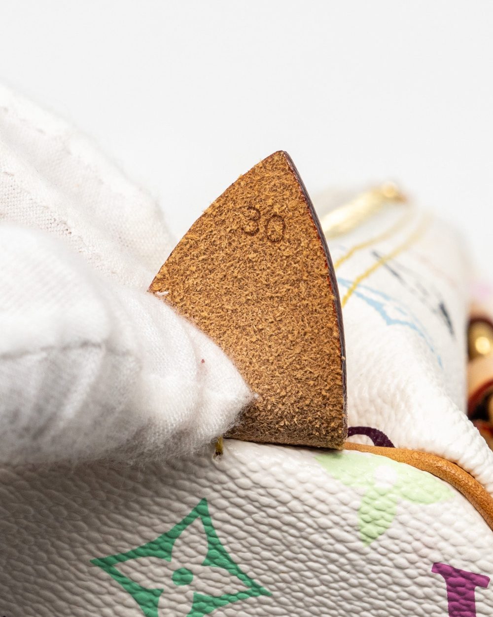 AAA Replica Louis Vuitton LV SPEEDY 30 MONOGRAM CANVAS WHITE MULTICOLOUR GHW
