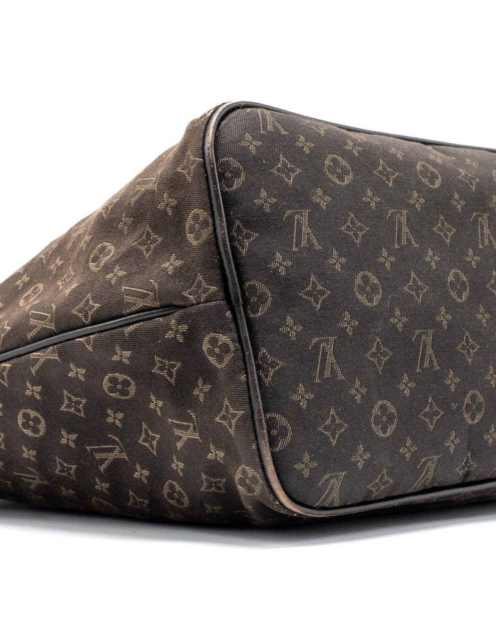 AAA Replica Louis Vuitton LV VINTAGE NEVERFULL MM FABRIC DARK BROWN GHW