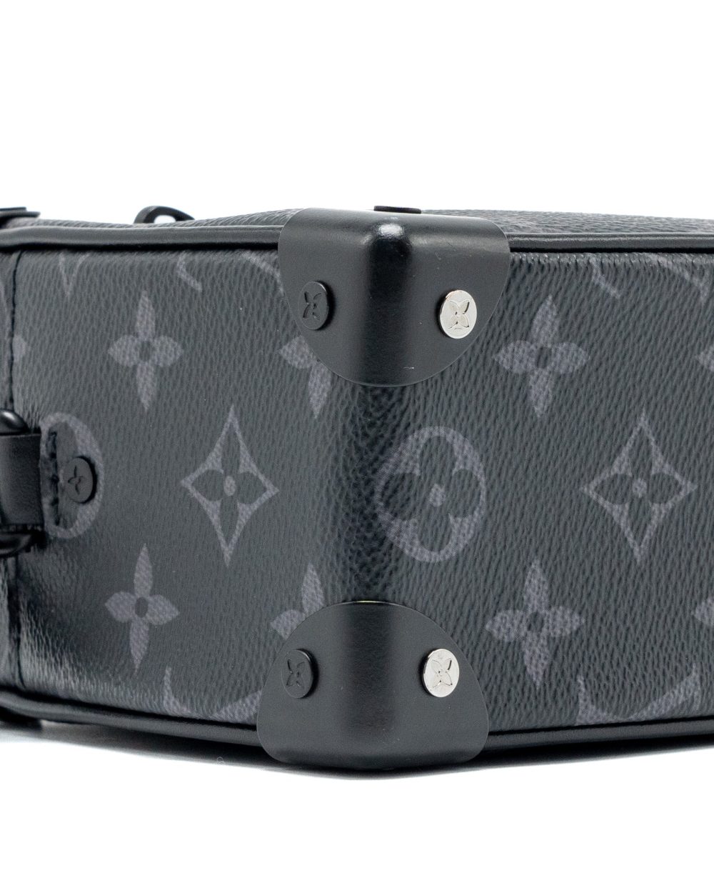 AAA Replica Louis Vuitton LV MINI SOFT TRUNK MONOGRAM ECLIPSE BLACK HARDWARE