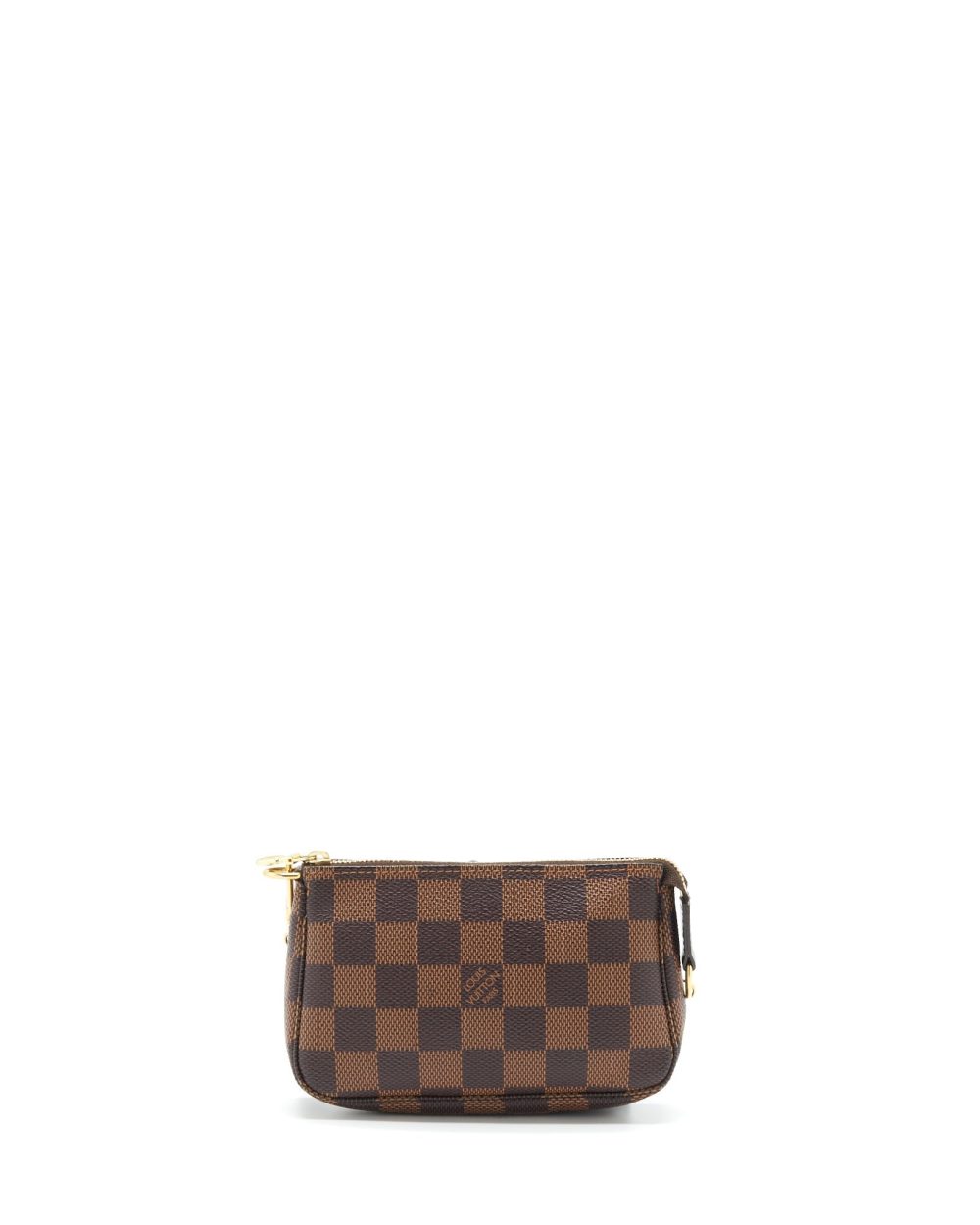 AAA Replica Louis Vuitton LV MINI POCHETTE DAMIER EBENE GHW