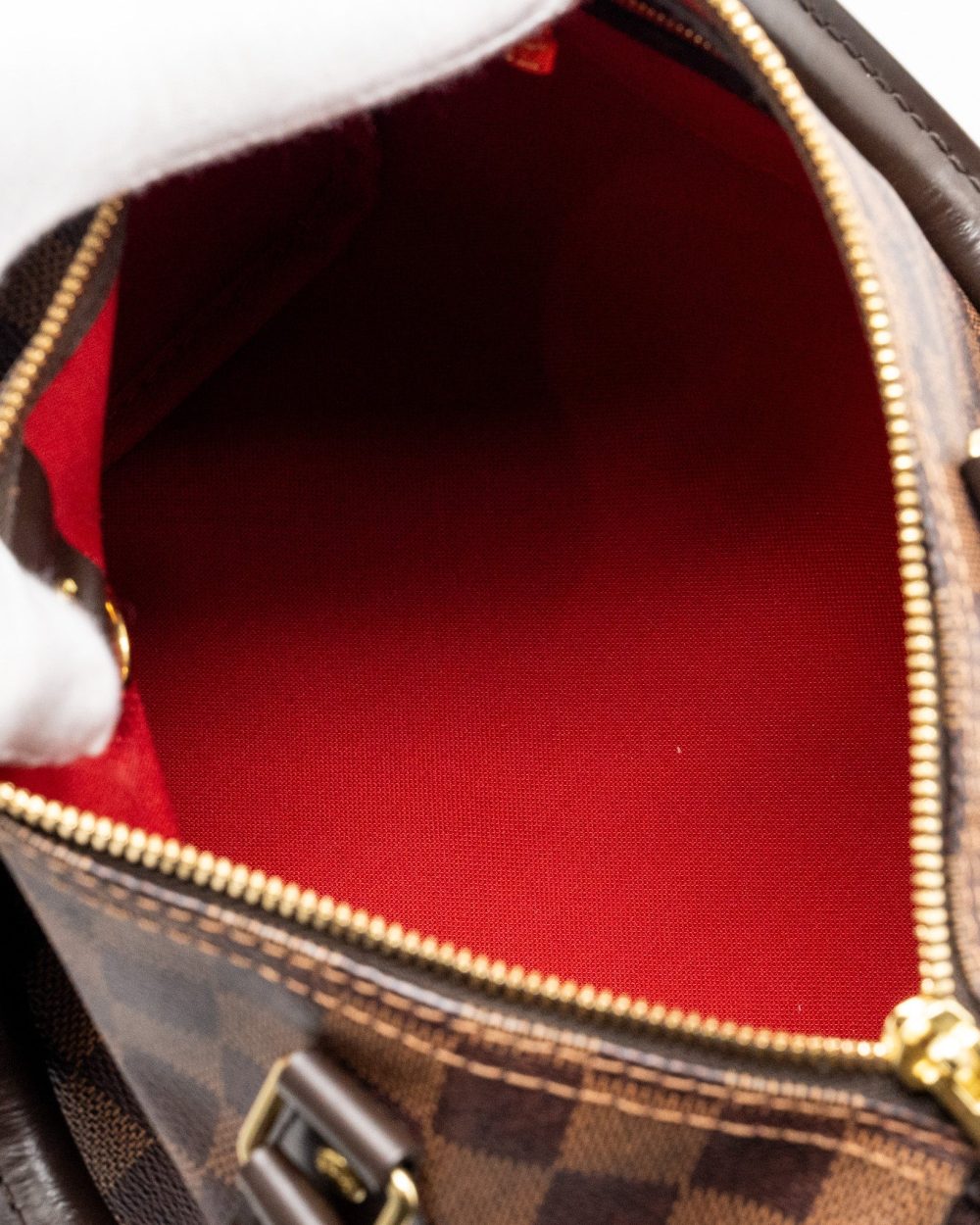 AAA Replica Louis Vuitton LV SPEEDY BANDOULIERE 25 DAMIER EBENE GHW