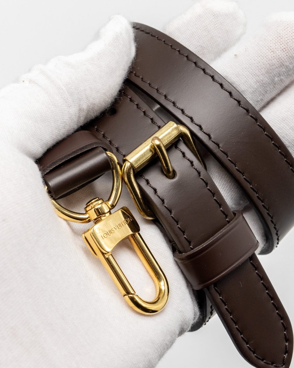 AAA Replica Louis Vuitton LV SPEEDY BANDOULIERE 25 DAMIER EBENE GHW
