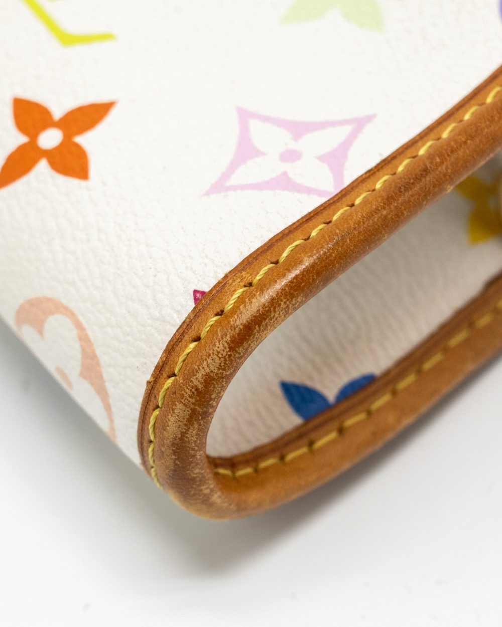 AAA Replica Louis Vuitton LV VINTAGE SHIRLEY CLUTCH MULTICOLOUR MONOGRAM CANVAS WHITE GHW
