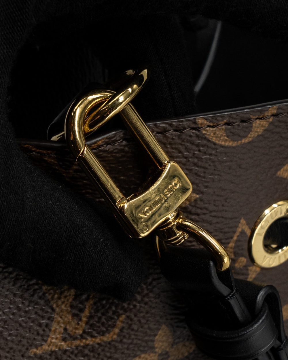 AAA Replica Louis Vuitton LV NEONOE MONOGRAM CANVAS/BLACK GHW
