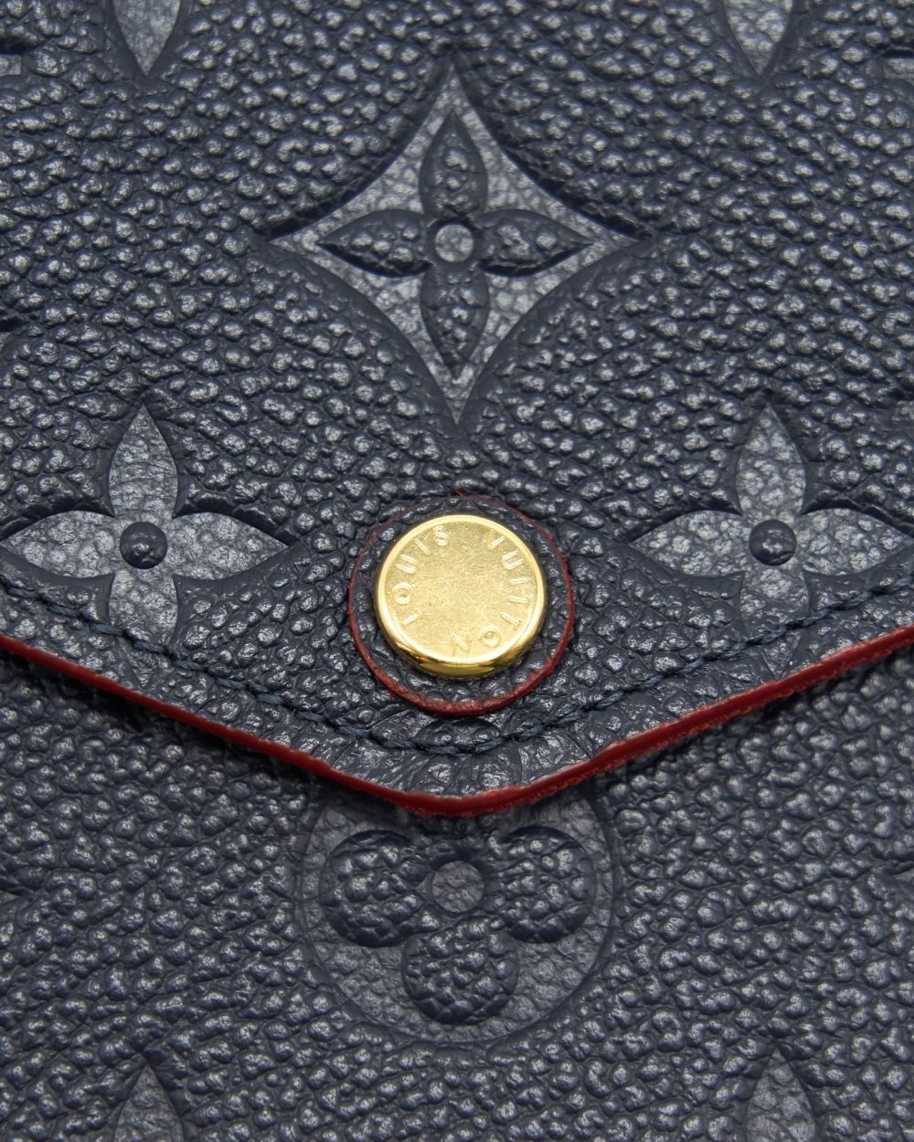 AAA Replica Louis Vuitton LV FELICIE POCHETTE MONOGRAM EMPREINTE LEATHER MARINE ROUGE