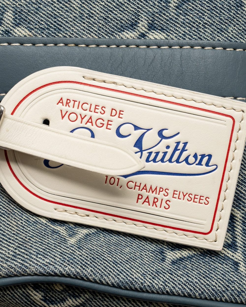 AAA Replica Louis Vuitton LV KEEPALL BANDOULIERE 25 WASHED DENIM CANVAS BLUE SHW