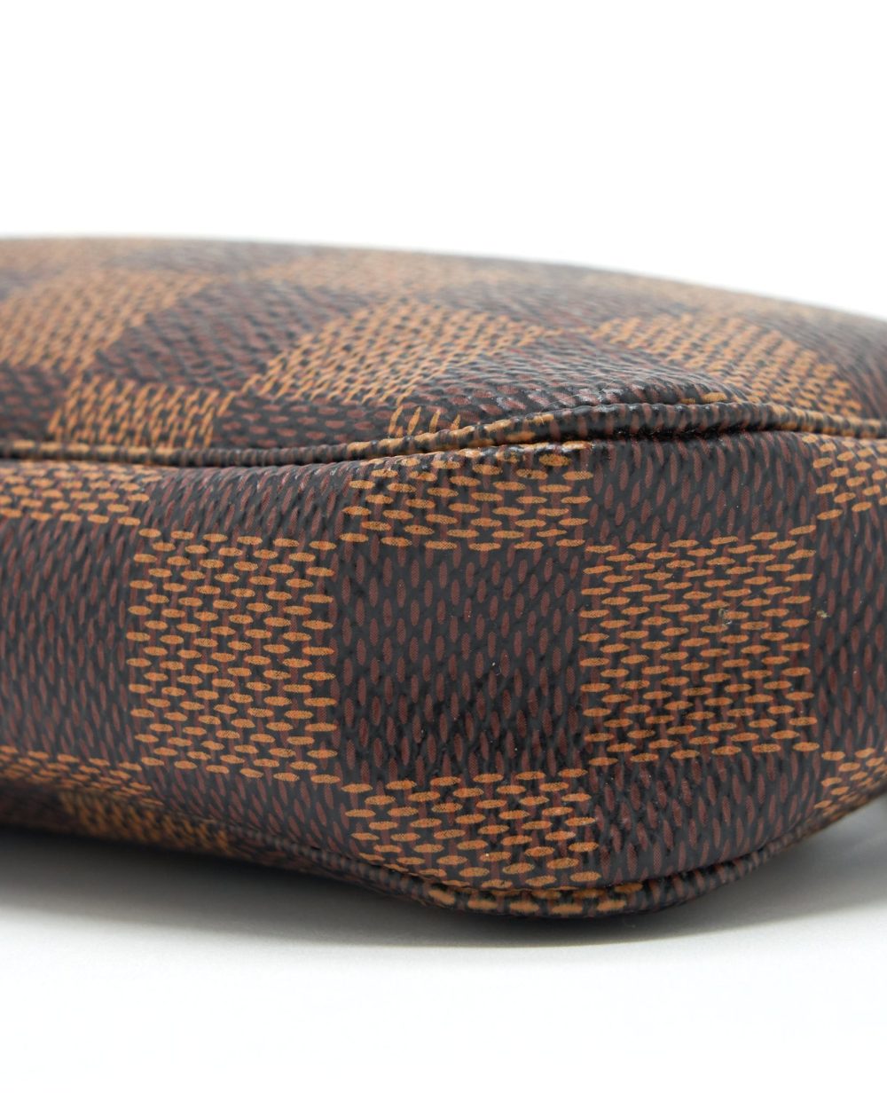 AAA Replica Louis Vuitton LV MINI POCHETTE DAMIER EBENE GHW
