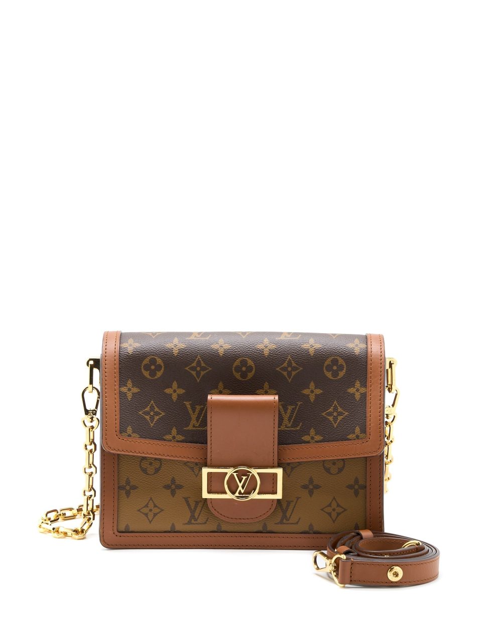 AAA Replica Louis Vuitton LV DAUPHINE MM MONOGRAM CANVAS GHW