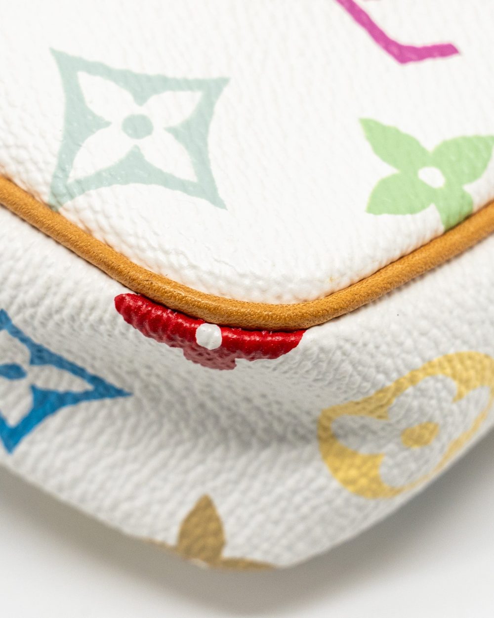 AAA Replica Louis Vuitton LV POCHETTE ACCESSORIES CANVAS WHITE MULTICOLOUR GHW