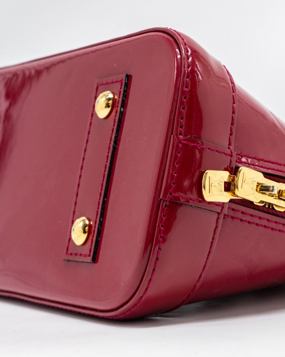 AAA Replica Louis Vuitton LV ALMA BB PATENT INDIAN ROSE GHW