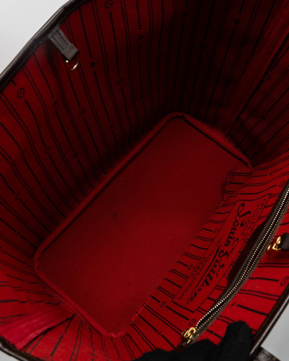 AAA Replica Louis Vuitton LV NEVERFULL MM DAMIER EBENE GHW
