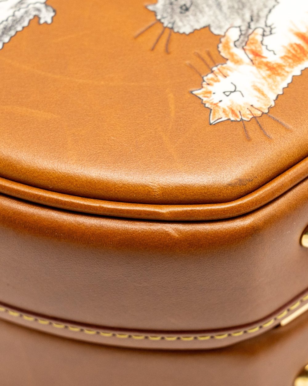 AAA Replica Louis Vuitton LV BOITE CHAPEAU BAG LIMITED EDITION GRACE CODDINGTON CATOGRAM PETIT CALFSKIN BROWN GHW