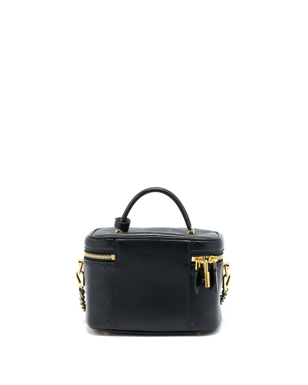 AAA Replica Louis Vuitton LV VANITY PM MONOGRAM LAMBSKIN BLACK GHW