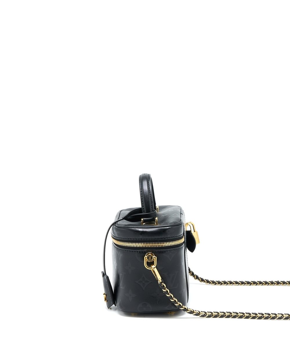 AAA Replica Louis Vuitton LV VANITY PM MONOGRAM LAMBSKIN BLACK GHW