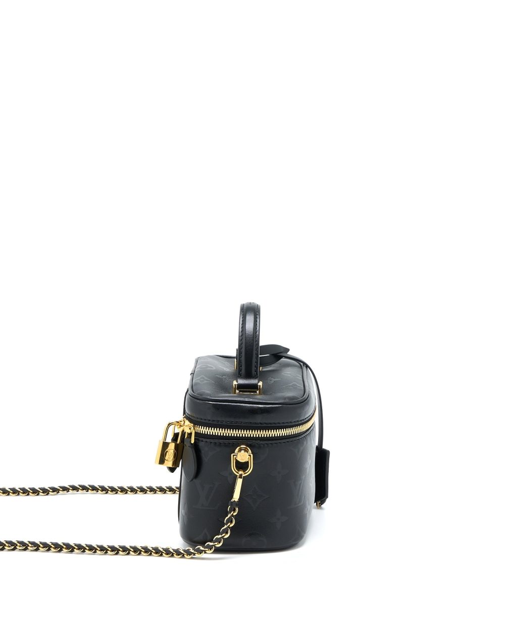 AAA Replica Louis Vuitton LV VANITY PM MONOGRAM LAMBSKIN BLACK GHW