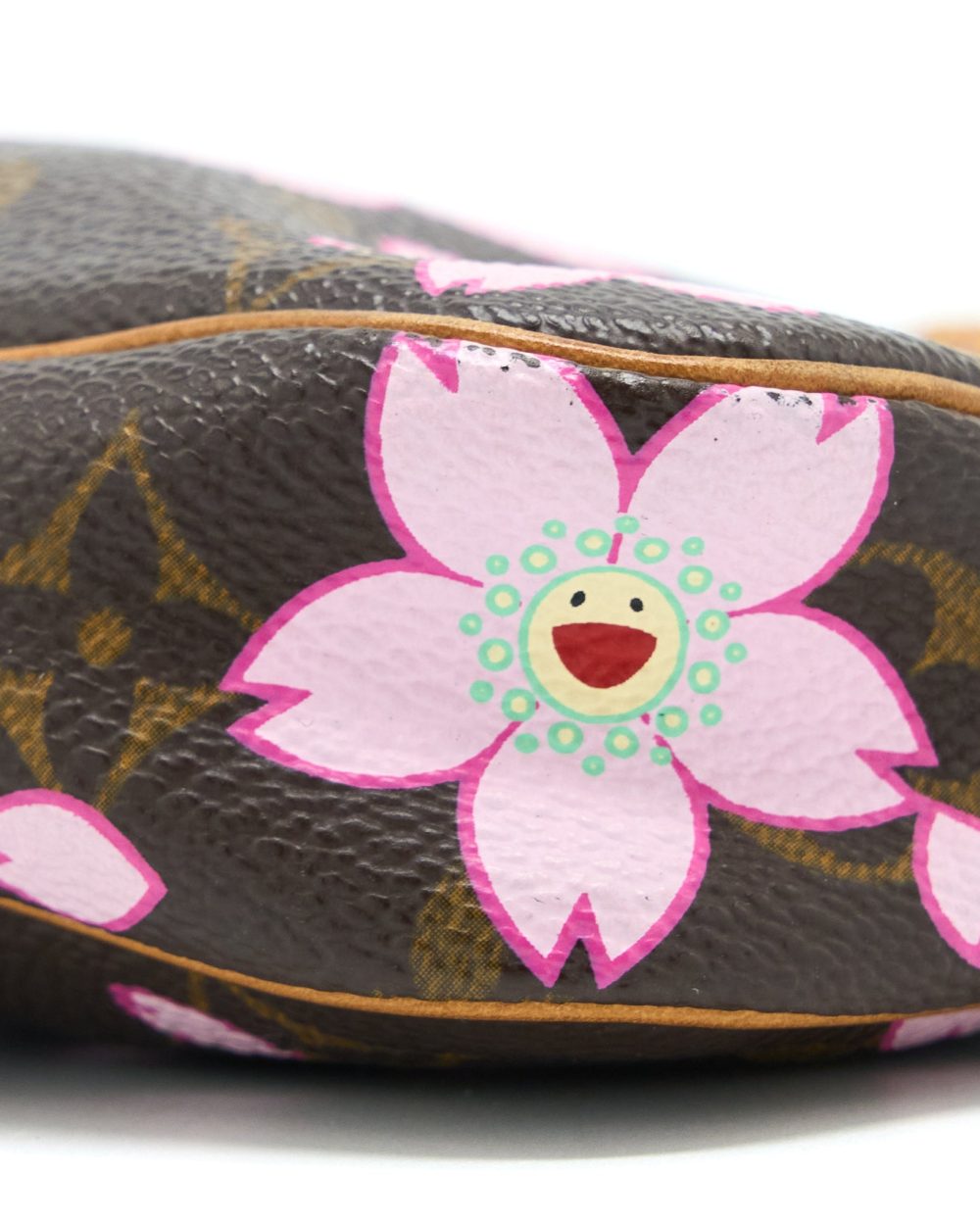 AAA Replica Louis Vuitton LV VINTAGE CHERRY BLOSSOM POCHETTE MONOGRAM CANVAS GHW