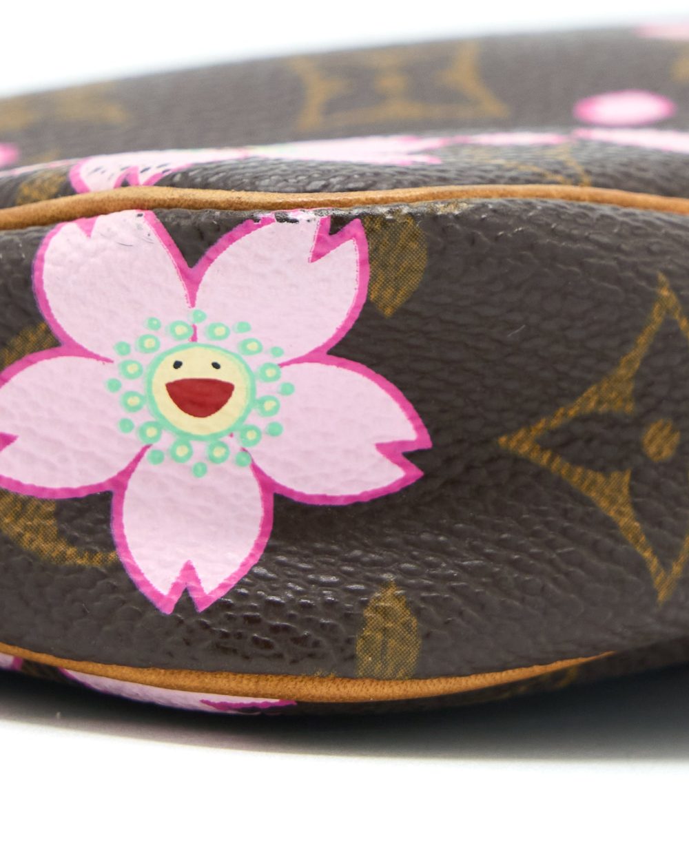 AAA Replica Louis Vuitton LV VINTAGE CHERRY BLOSSOM POCHETTE MONOGRAM CANVAS GHW