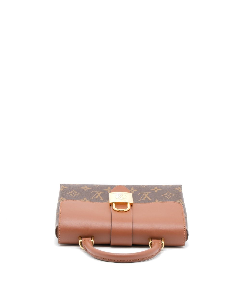 AAA Replica Louis Vuitton LV LOCKY BB MONOGRAM CANVAS/CARAMEL GHW