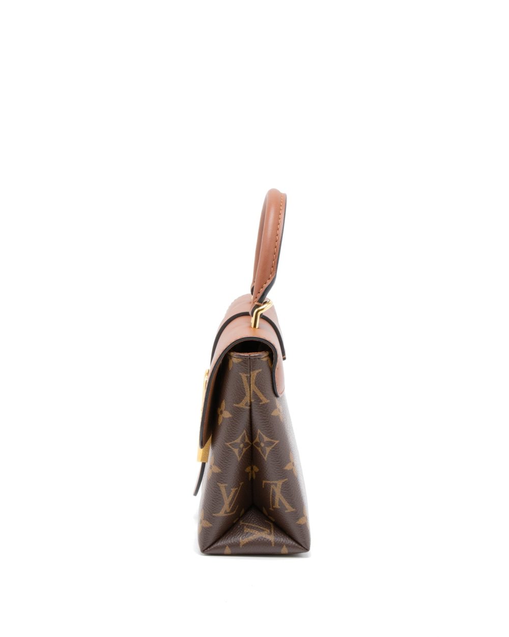 AAA Replica Louis Vuitton LV LOCKY BB MONOGRAM CANVAS/CARAMEL GHW