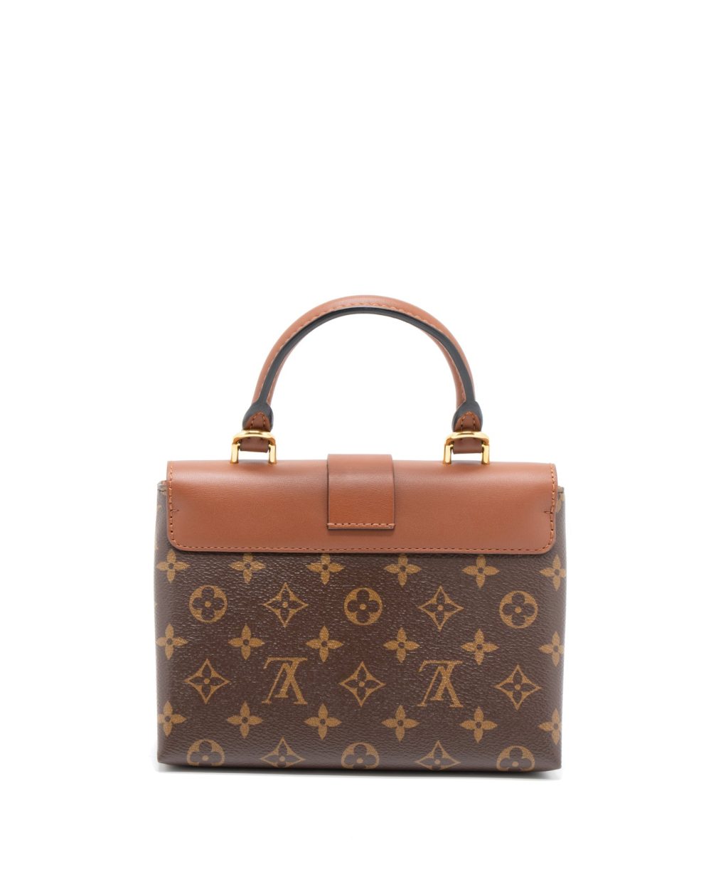 AAA Replica Louis Vuitton LV LOCKY BB MONOGRAM CANVAS/CARAMEL GHW