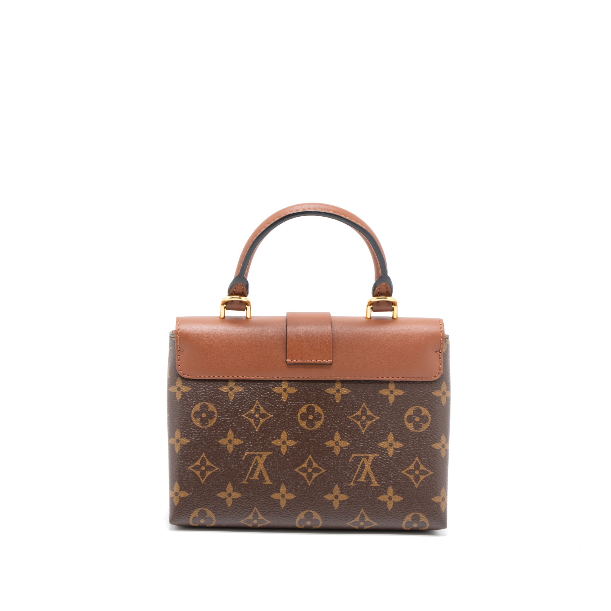 AAA Replica Louis Vuitton LV LOCKY BB MONOGRAM CANVAS/CARAMEL GHW