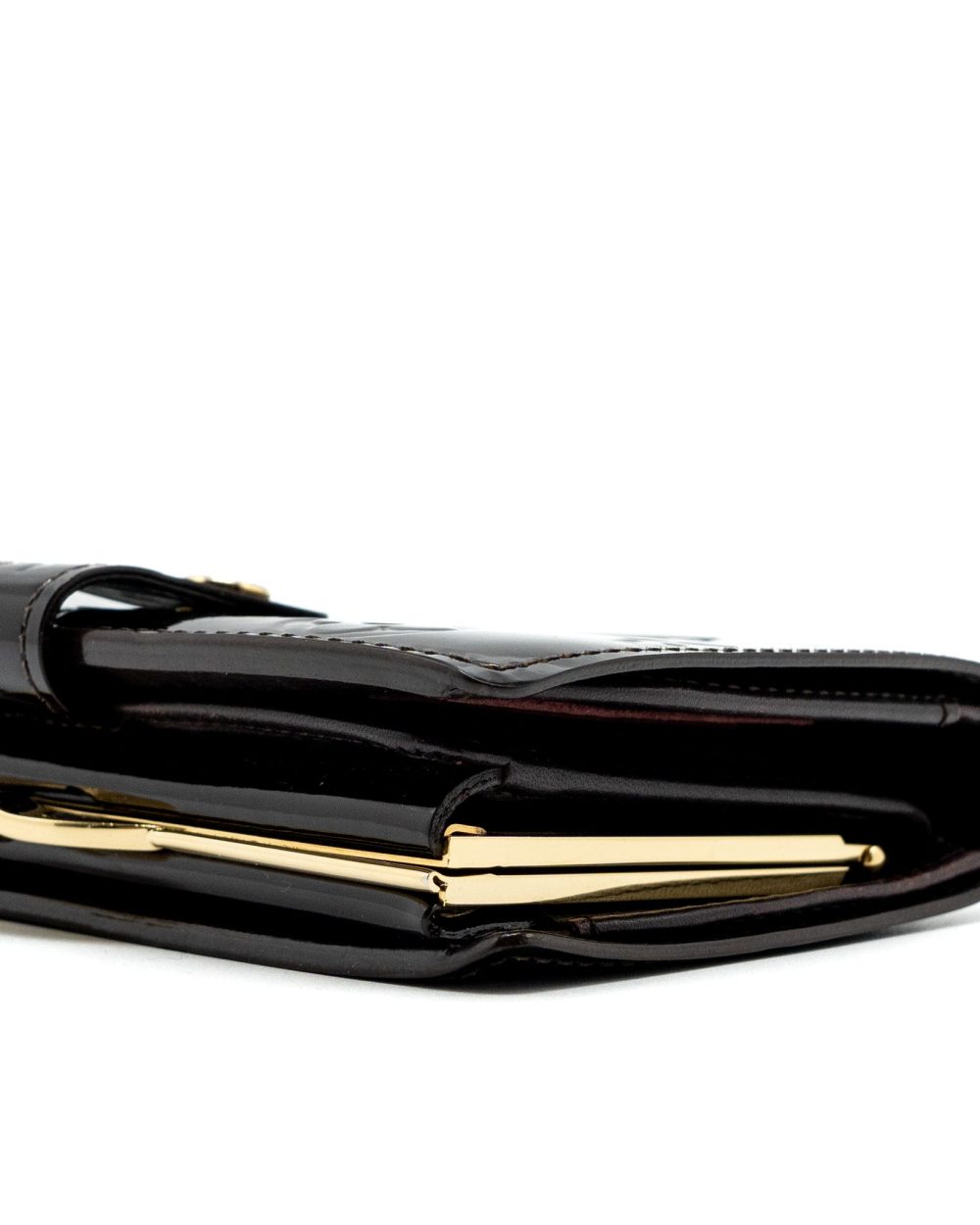 AAA Replica Louis Vuitton LV PORTEFEUILLE VIENNOIS PURSE WALLET MONOGRAM VERNIS AMARANTE GHW