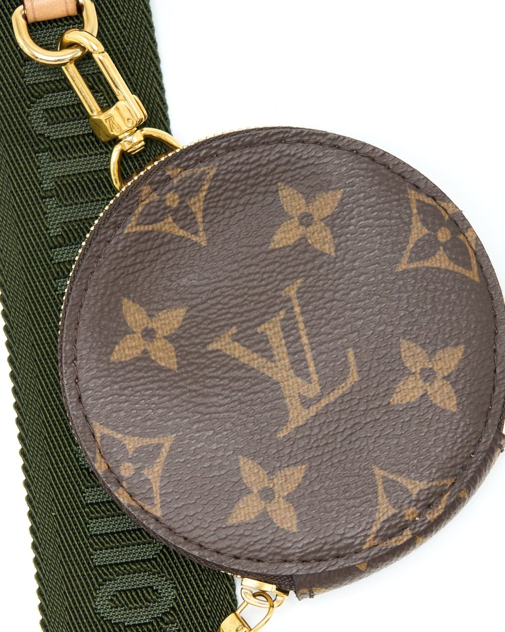 AAA Replica Louis Vuitton LV MULTI POCHETTE WITH KHAKI STRAP GHW
