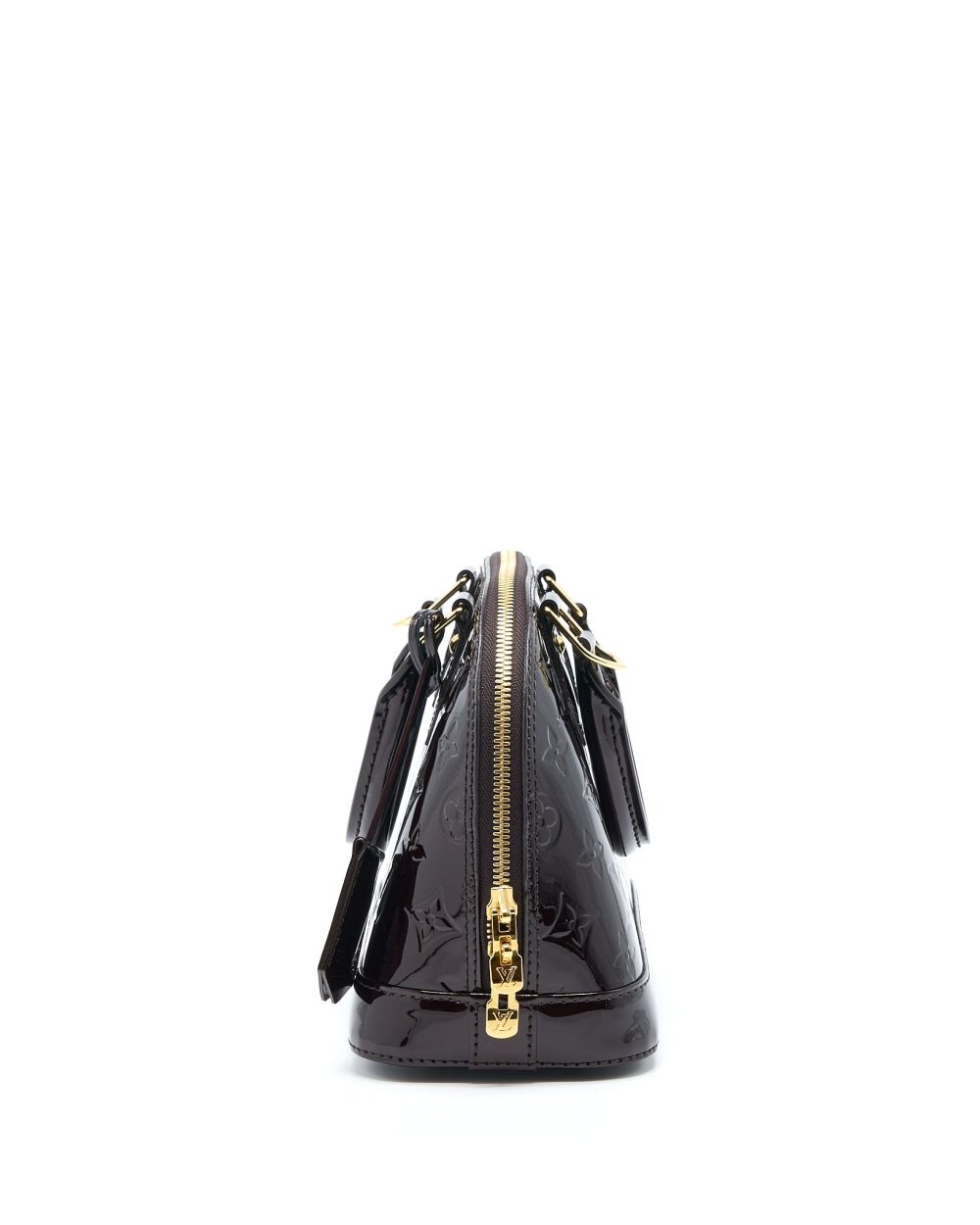 AAA Replica Louis Vuitton LV ALMA BB MONOGRAM VERNIS AMARANTE RED GHW (2022 VERSION)