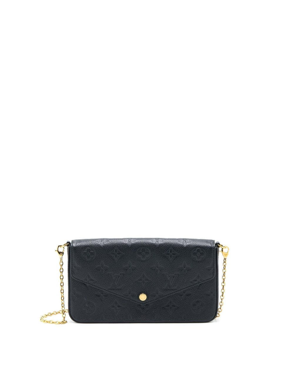 AAA Replica Louis Vuitton LV FELICIE POCHETTE MONOGRAM EMPREINTE BLACK GHW