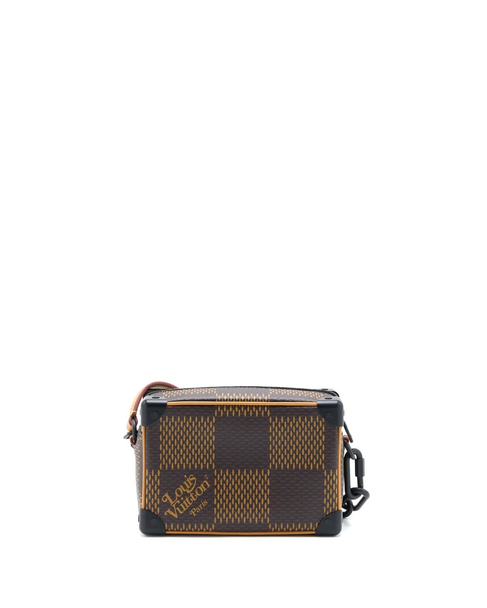 AAA Replica Louis Vuitton LV X NIGO MINI SOFT TRUNK DAMIER EBENE MATTE BLACK HARDWARE