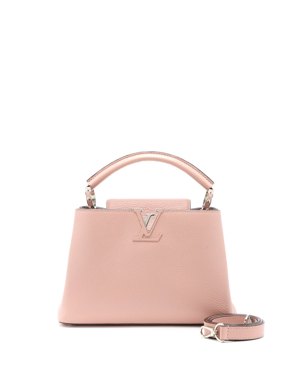 AAA Replica Louis Vuitton LV CAPUCINES BB TAURILLON PINK SHW