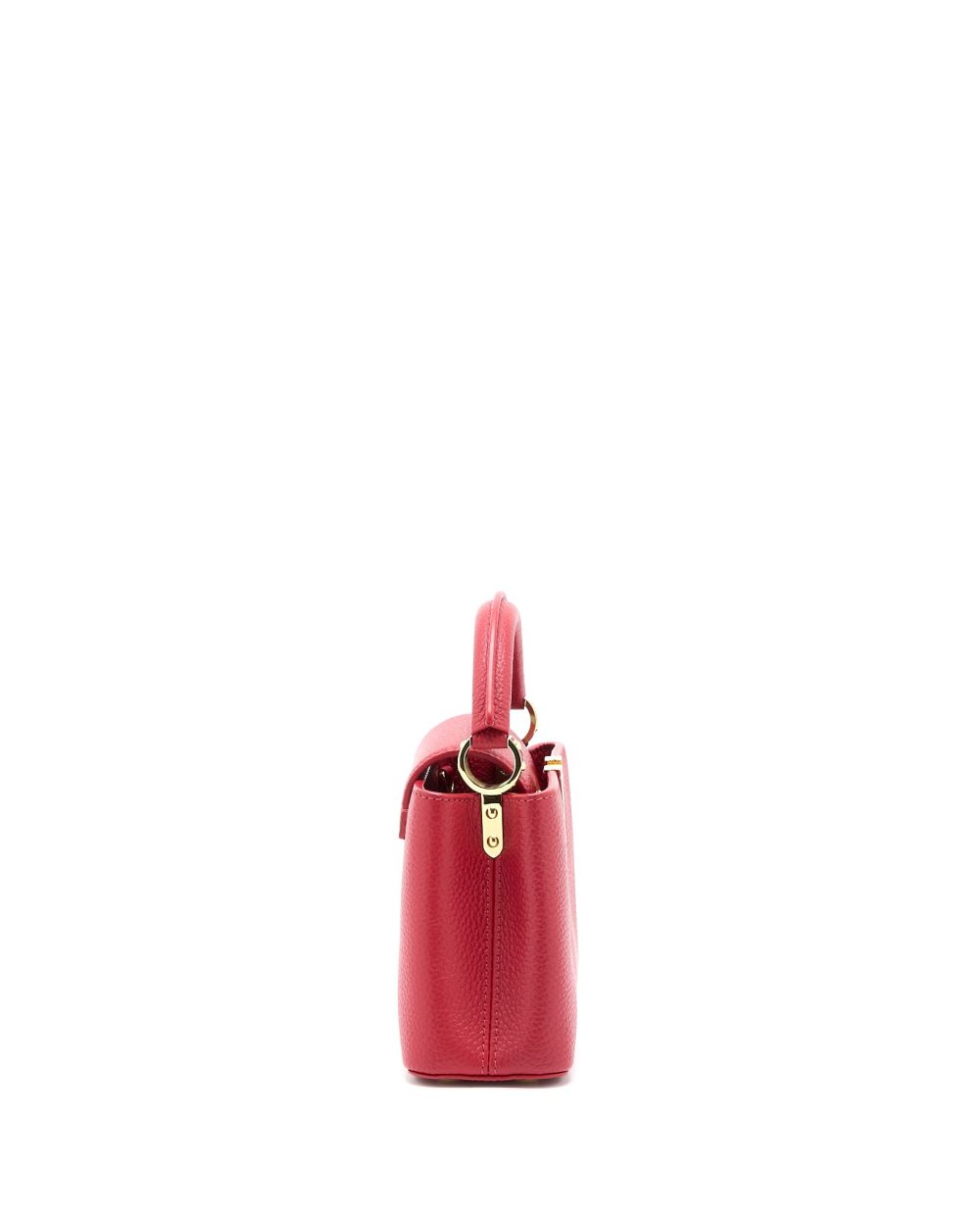 AAA Replica Louis Vuitton LV CAPUCINES MINI TAURILLON SCARLET GHW (NEW VERSION)