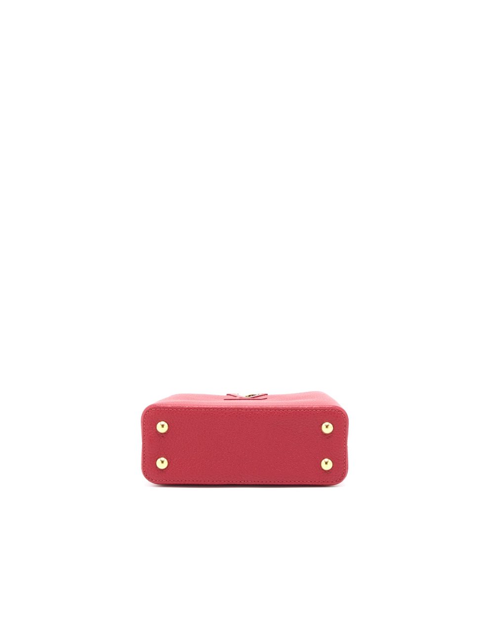 AAA Replica Louis Vuitton LV CAPUCINES MINI TAURILLON SCARLET GHW (NEW VERSION)