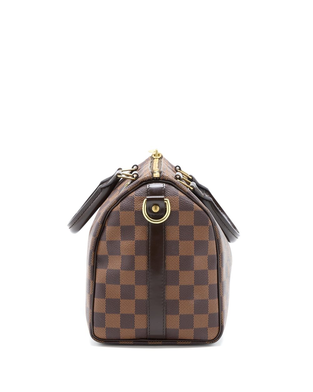 AAA Replica Louis Vuitton LV SPEEDY 25 DAMIER EBENE GHW