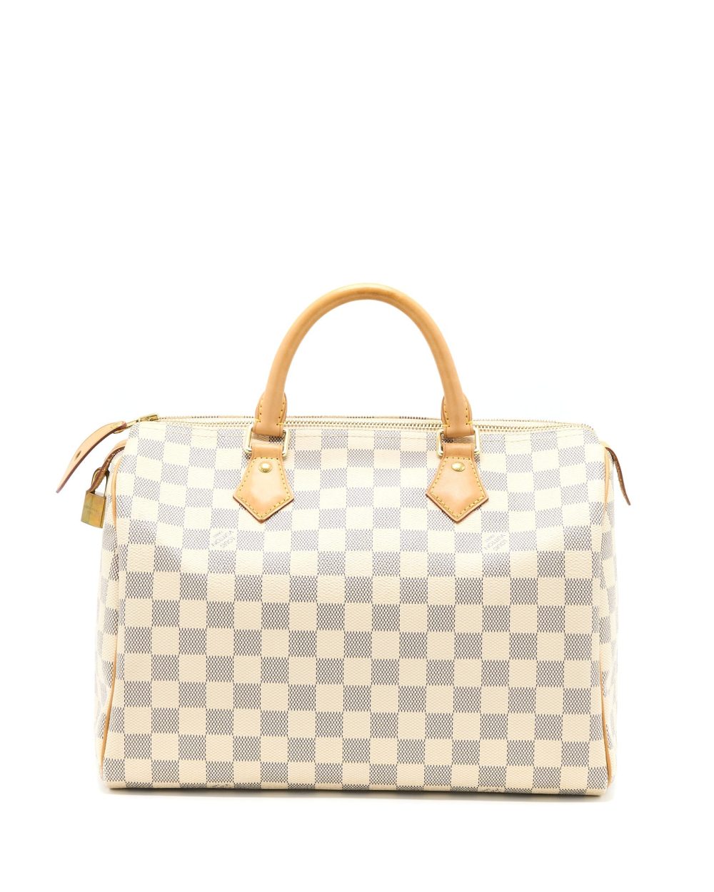AAA Replica Louis Vuitton LV SPEEDY 30 DAMIER AZUR CANVAS GHW