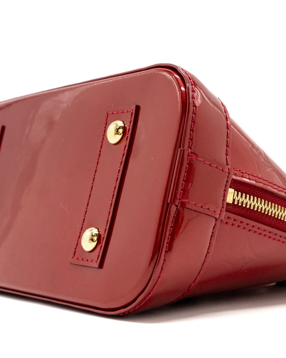 AAA Replica Louis Vuitton LV ALMA BB PATENT RED GHW