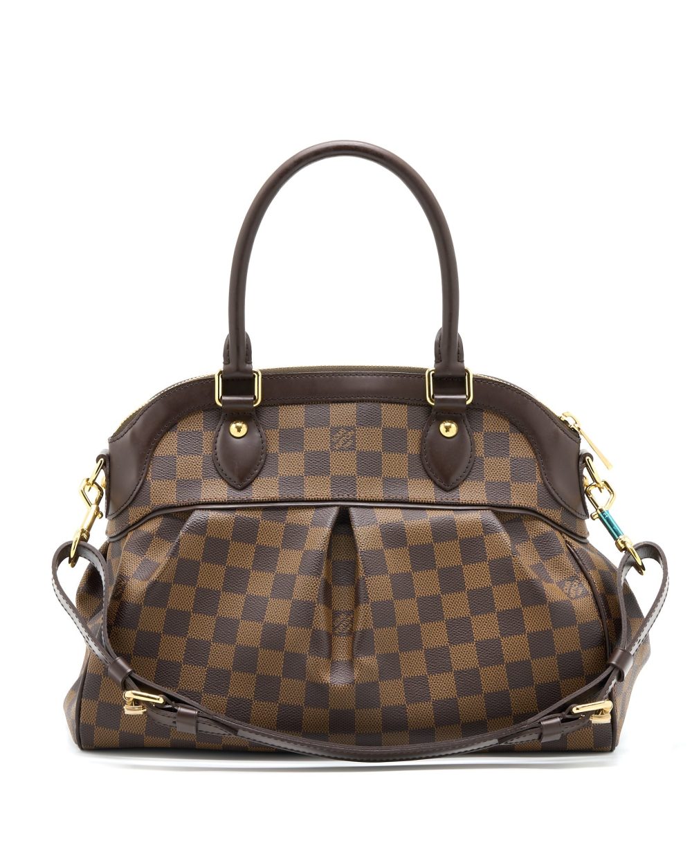AAA Replica Louis Vuitton LV TREVI PM DAMIER EBENE GHW