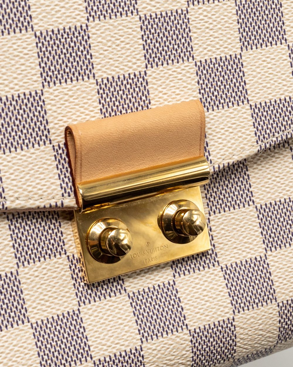 AAA Replica Louis Vuitton LV CROISETTE DAMIER AZUR CANVAS GHW