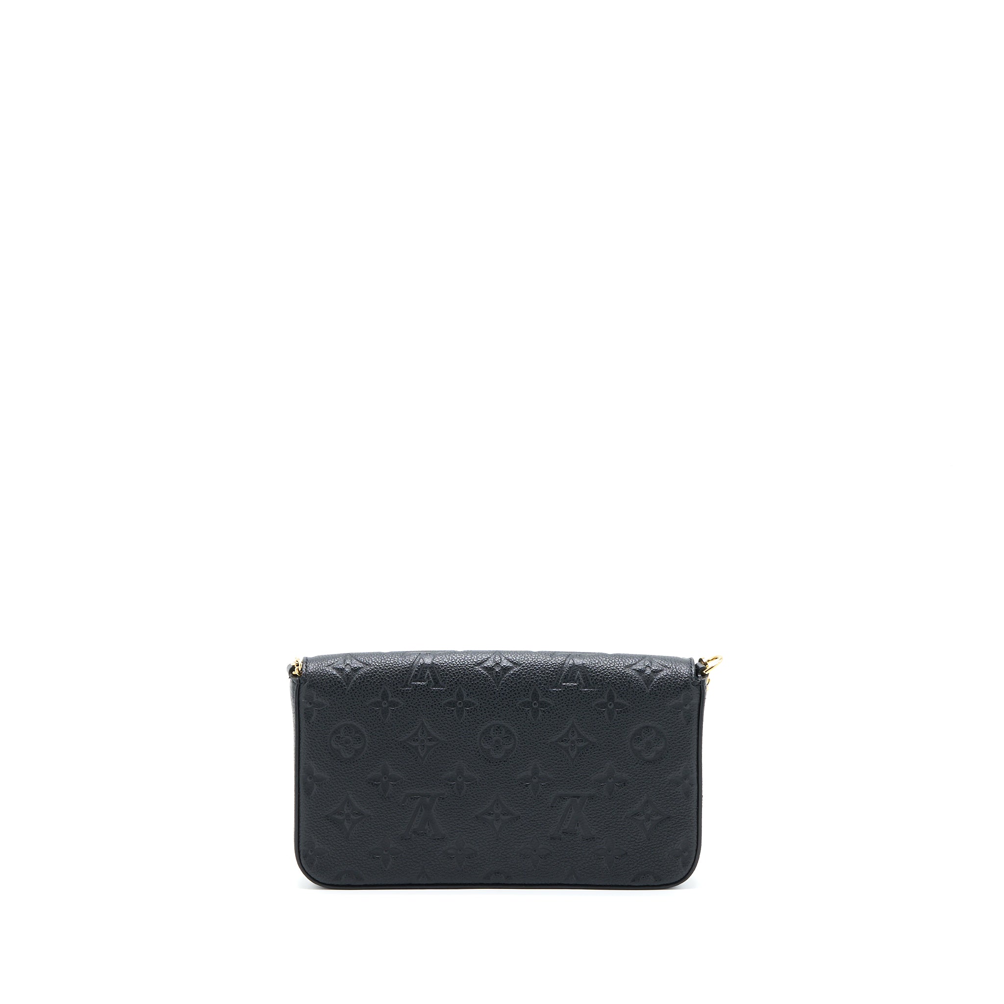 AAA Replica Louis Vuitton LV FELICIE POCHETTE MONOGRAM EMPREINTE BLACK GHW