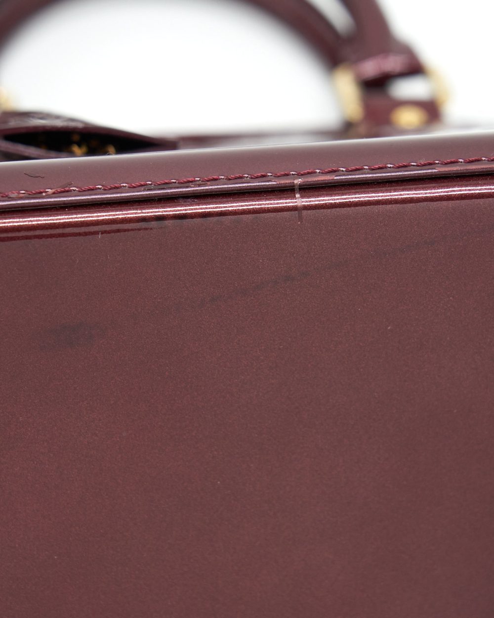 AAA Replica Louis Vuitton LV ALMA PM PATENT AMARANTE GHW