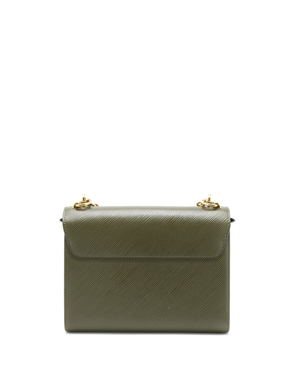 AAA Replica Louis Vuitton LV TWIST BAG MM EPI GREEN/WHITE GHW