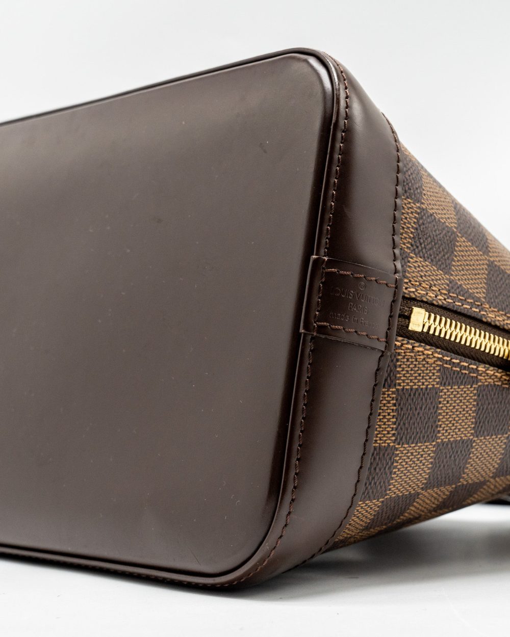 AAA Replica Louis Vuitton LV ALMA PM DAMIER EBENE CANVAS GHW