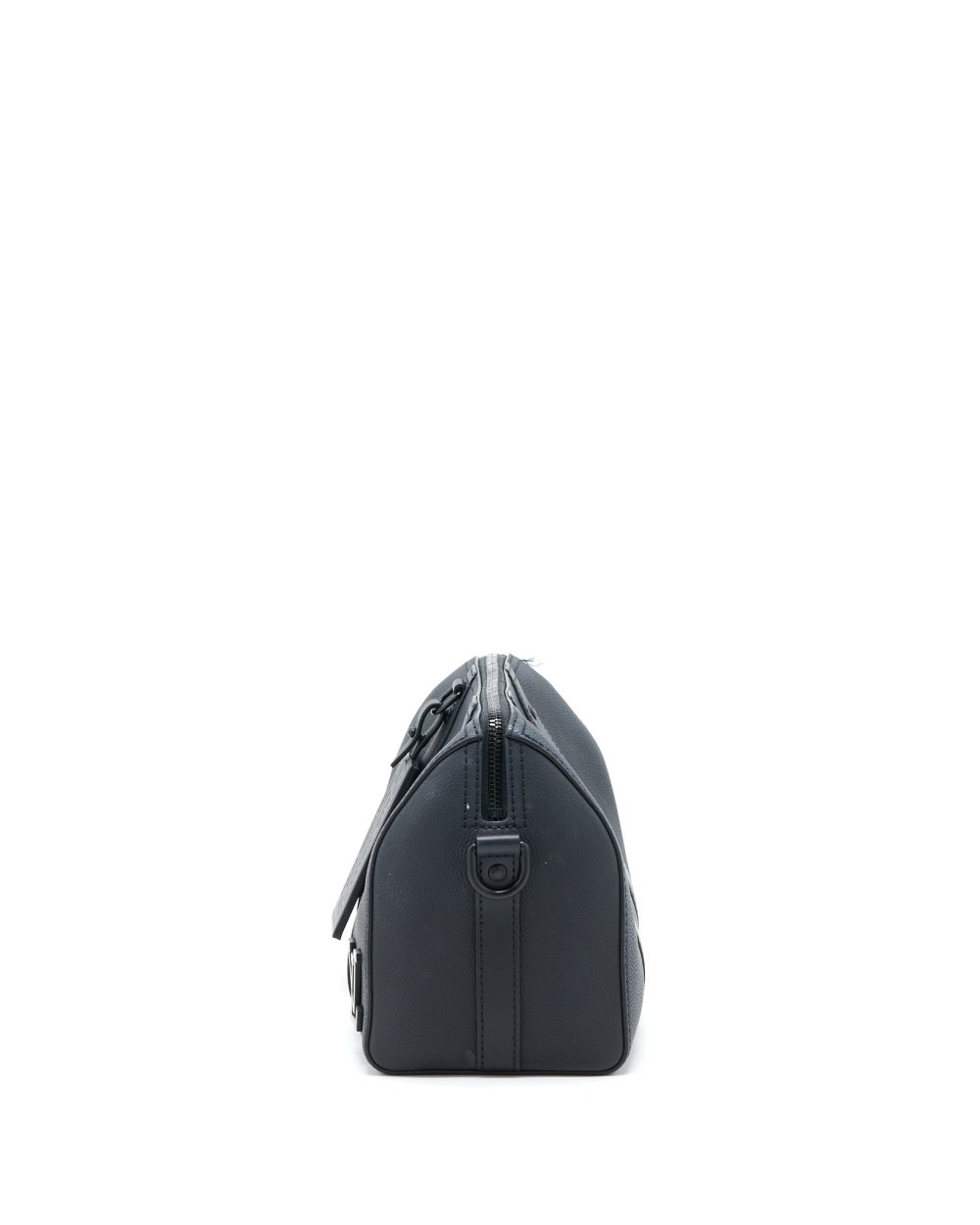 AAA Replica Louis Vuitton LV CITY KEEPALL GRAINED CALFSKIN BLACK WITH BLACK HARDWARE (NEW VERSION)