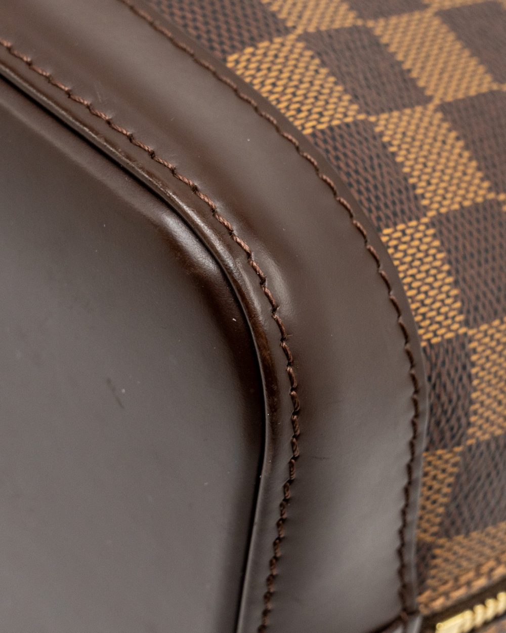 AAA Replica Louis Vuitton LV ALMA PM DAMIER EBENE CANVAS GHW