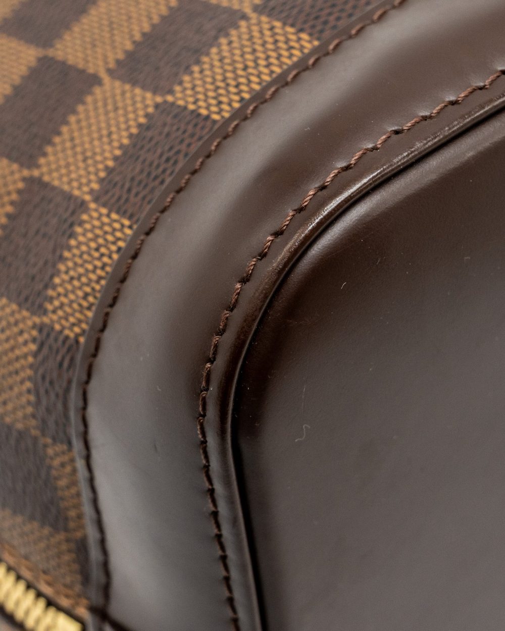 AAA Replica Louis Vuitton LV ALMA PM DAMIER EBENE CANVAS GHW