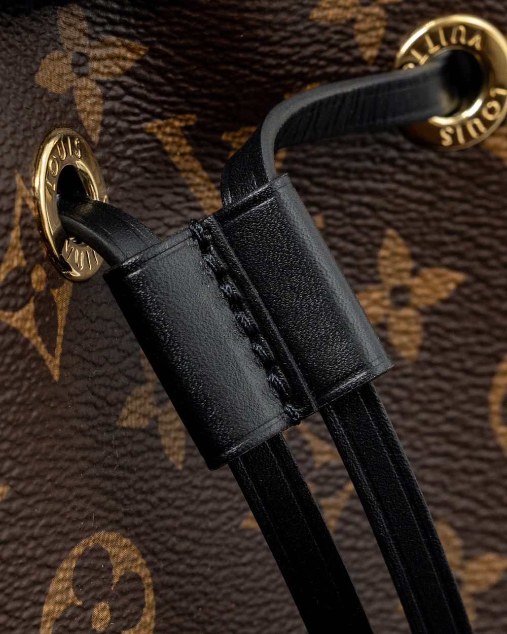 AAA Replica Louis Vuitton LV NEONOE MONOGRAM CANVAS BLACK GHW (NEW VERSION)