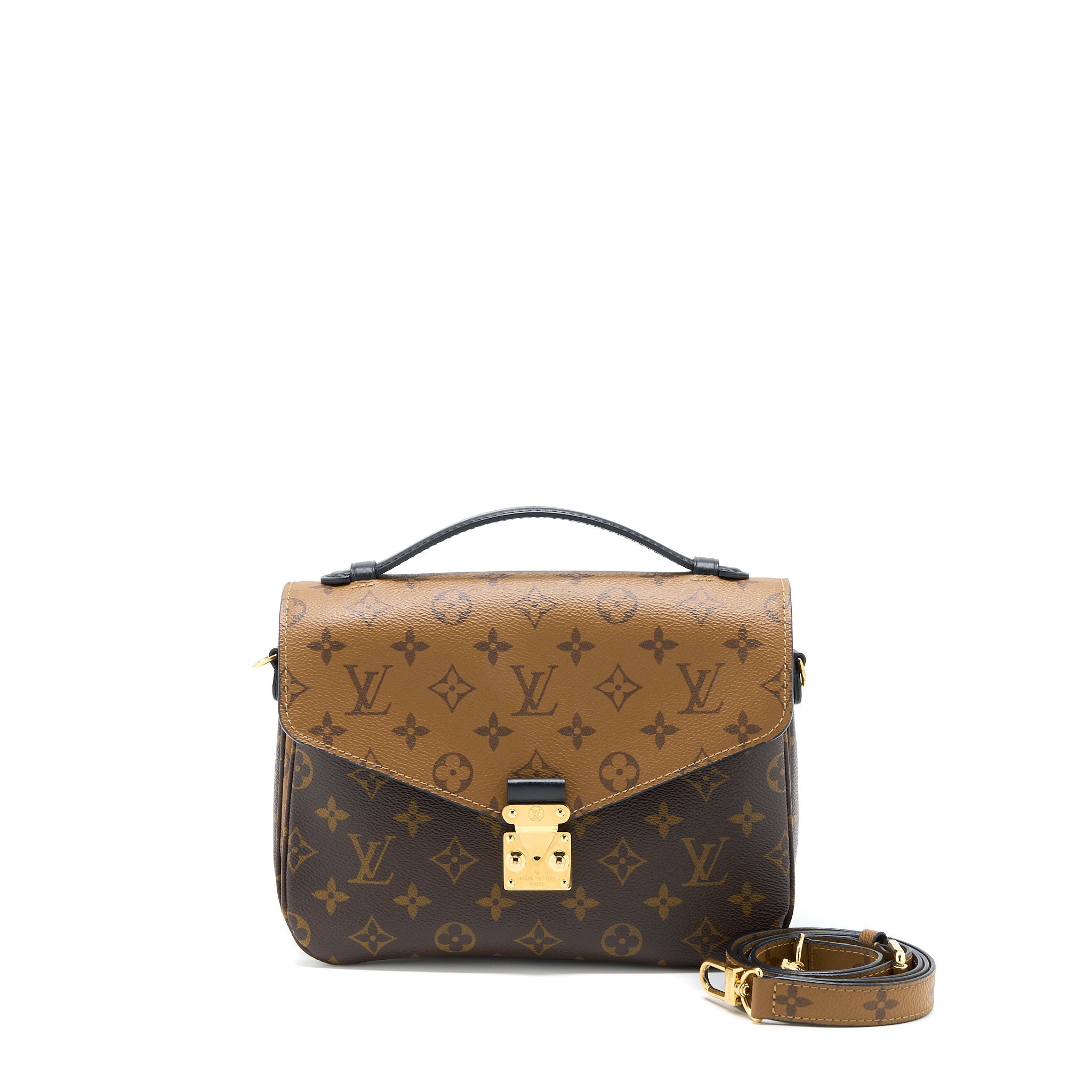 AAA Replica Louis Vuitton LV POCHETTE MÉTIS MONOGRAM REVERSE CANVAS GHW