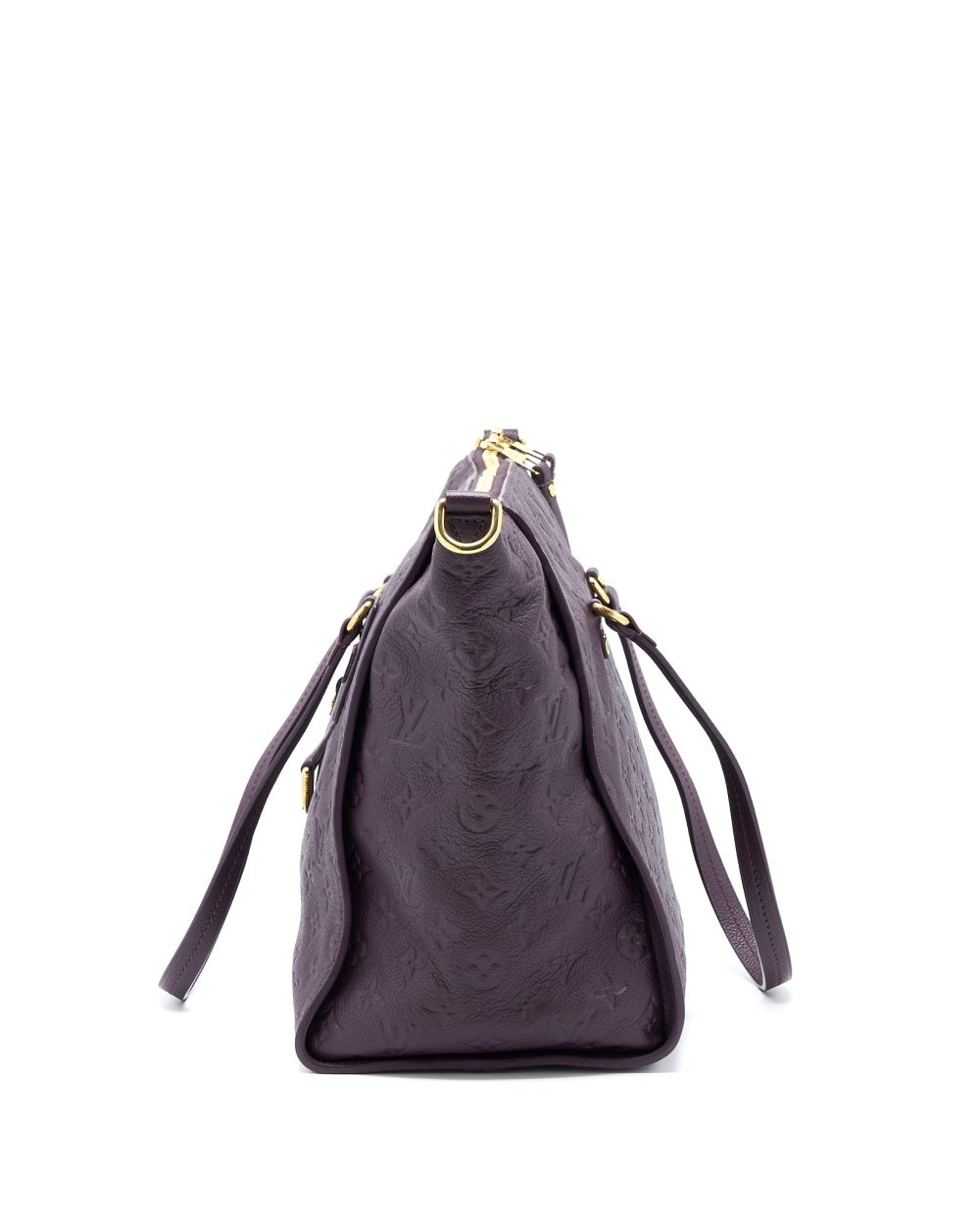 AAA Replica Louis Vuitton LV PETILLANCE TOTE BAG MONOGRAM EMPREINTE DARK PURPLE GHW
